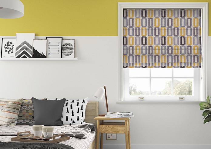 Soho, Ochre - Twist&Fit Roman Blind - Image 3